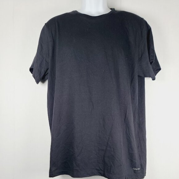 Calvin Klein Men's Black Classic Fit Short Sleeve Casual T-Shirt Size L - Picture 2 of 6